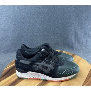 Asics Gel Lyte III Black and Green Athletic Shoes